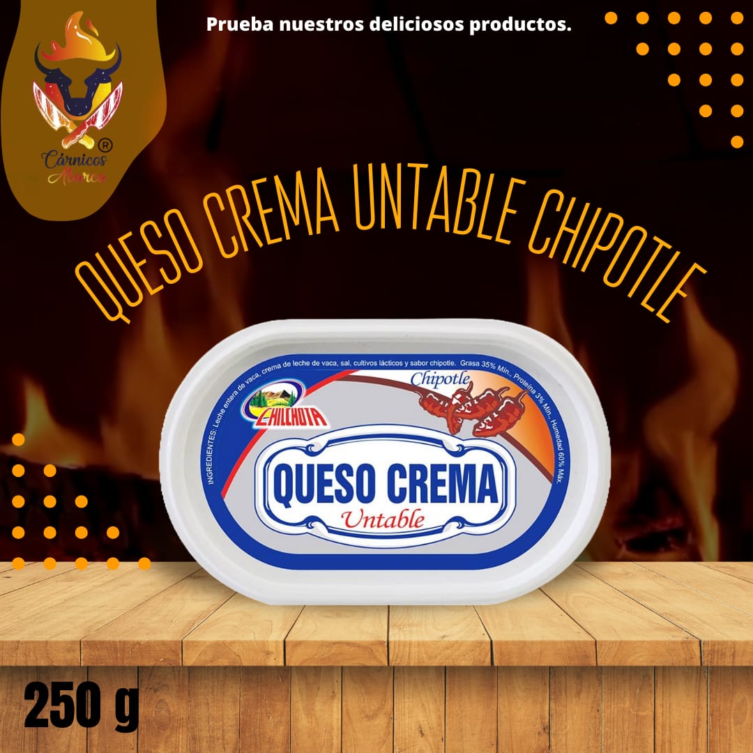 QUESO CREMA CHILCHOTA CHIPOTLE 250 GR / Precio: $35.00